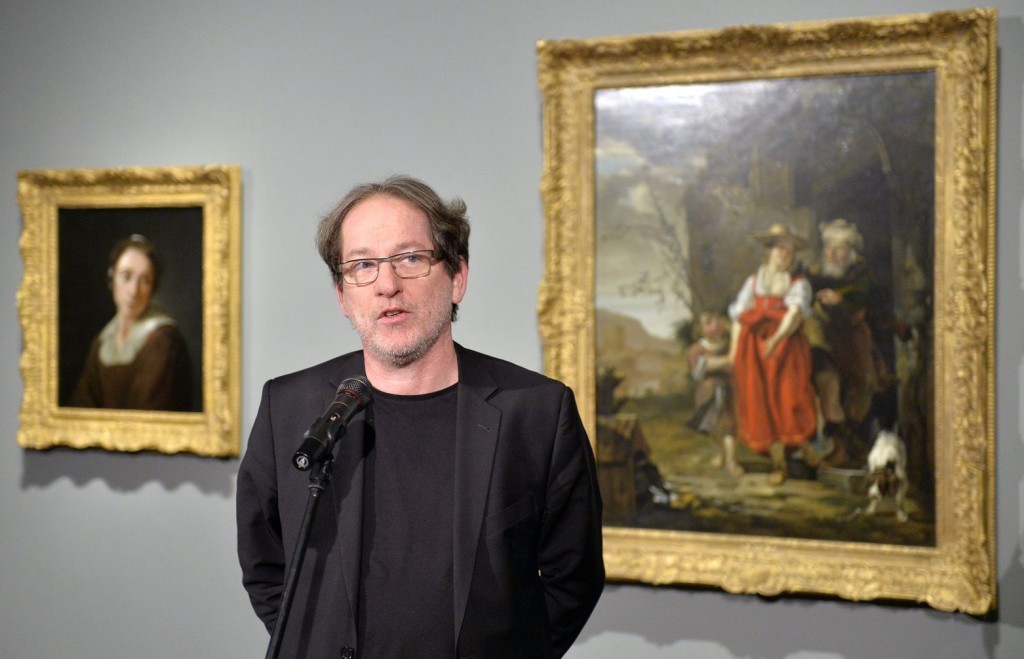 Baán László főigazgató az október 30-án nyíló Rembrandt és a holland arany évszázad című kiállítás sajtóbejárásán a Szépművészeti Múzeumban 2014. október 29-én. MTI Fotó: Máthé Zoltán