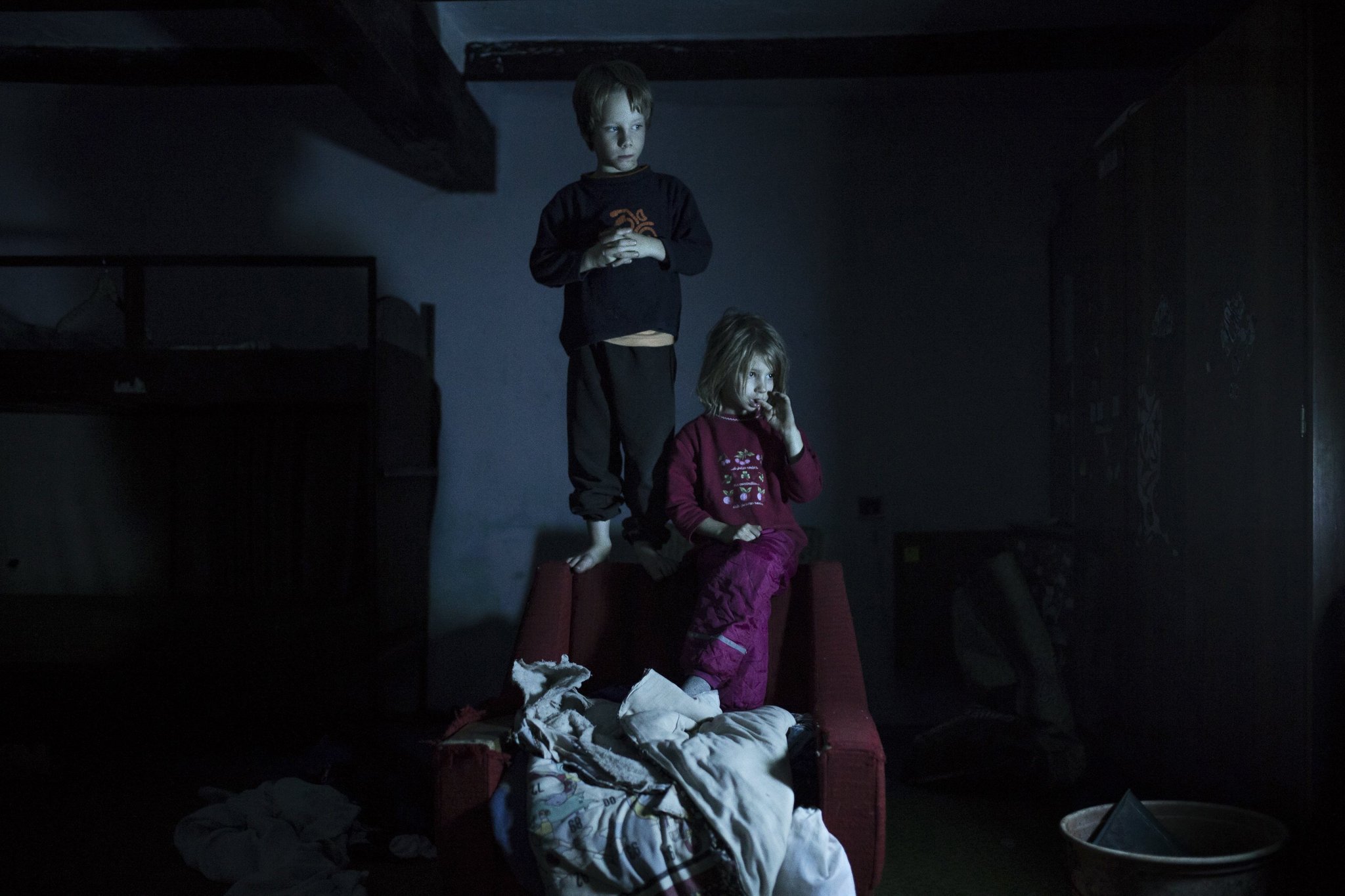 Móricz-Sabján Simon, a Világgazdaság fotóriportere Borsosék című sorozatának egyik felvétele. A nyolctagú Csongrád megyei családot bemutató sorozat elnyerte a MÚOSZ Nagydíjat a 36. Magyar Sajtófotó Pályázaton 2018. január 28-án. MTI Fotó: Móricz-Sabján Simon 